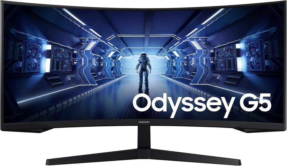 Samsung Odyssey G5 34 inch LC34G55TWWPXXU 1000R Curved 165Hz 1440p HDR10