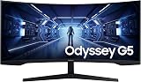 Samsung Odyssey G5 34 inch LC34G55TWWPXXU 1000R Curved 165Hz 1440p HDR10