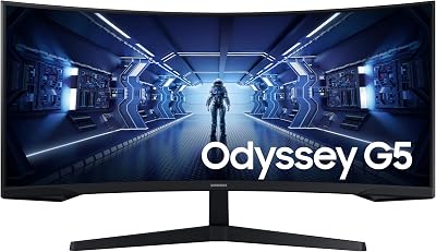 Samsung Odyssey G5 34 inch LC34G55TWWPXXU 1000R Curved 165Hz 1440p HDR10