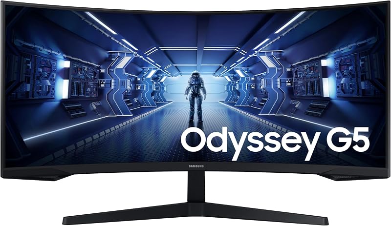 Samsung Odyssey G5 34 inch LC34G55TWWPXXU 1000R Curved 165Hz 1440p HDR10