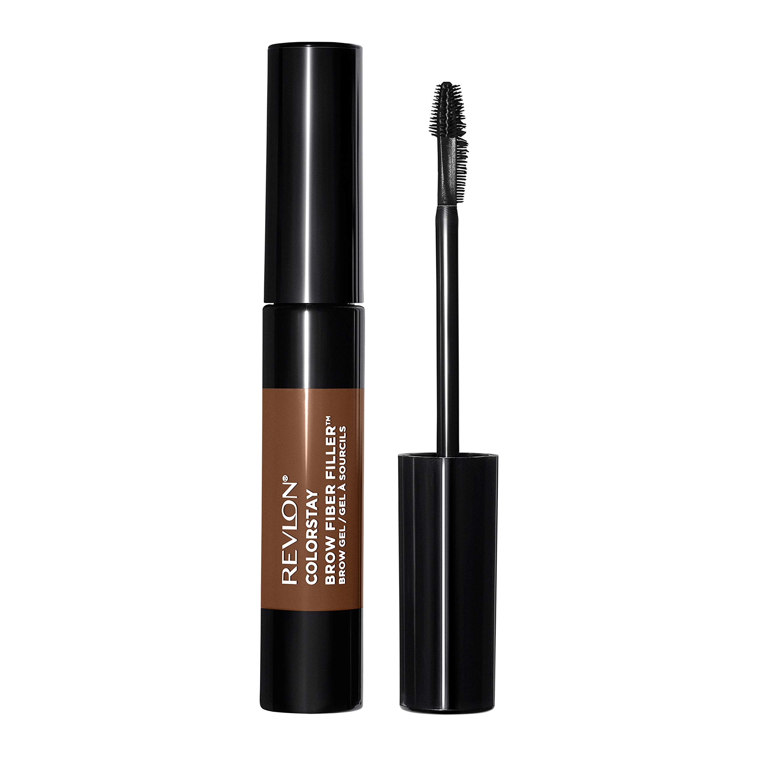 Revlon ColorStay Brow Fiber Filler, Longwearing & Volumising Waterproof Eyebrow Gel, 302 Warm Brown