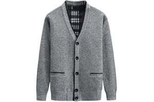 yuyungongsi Mens Cardigan Sweaters with Buttons Classic Men Sweater Pockets v Neck Men's Knitted Cardigans