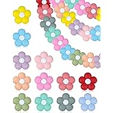 24PCS FIVEIZERO Silicone Focal Beads,Flower and Cute Charms for DIY Keychains, Pens, Bracelets, Necklaces, Lanyards, Beaded Pens, and Crafting Supplies,Ideal for Keychain Making and Creative Designs