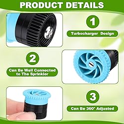 Honoson 16 Pcs Variable Arc Nozzle Radius High