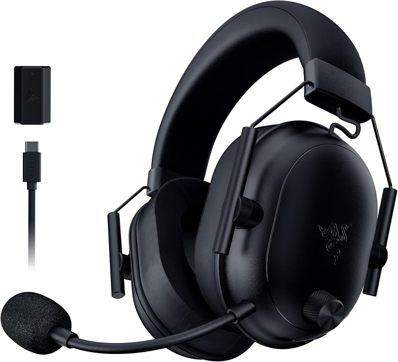 BlackShark V2 HyperSpeed pour PC - Casque Gaming Esports sans fil (Ultraléger 280g, Microphone HyperClear, Haut-parleurs TriForce de 50mm, Bluetooth) Noir
