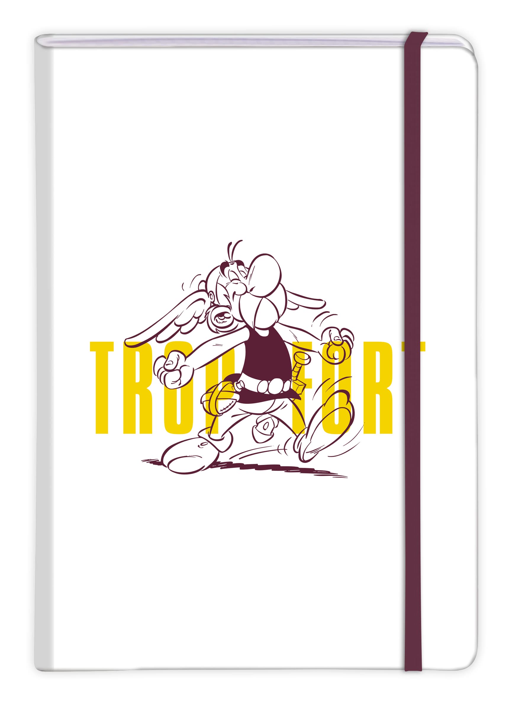 Clairefontaine 813055C - Asterix Rigid Notebook - A5 14.8x21 cm - 144 Pages Lined Clairefontaine White Paper 90g - Elastic Closure - Asterix Collection