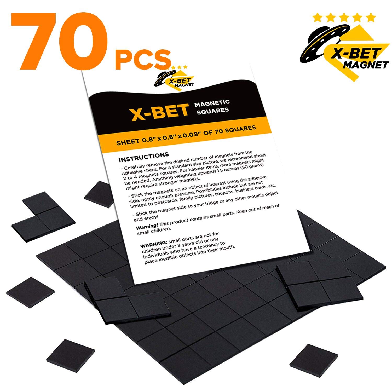 Squares 1 Tape Flexible Sheet of 70 Self Adhesive