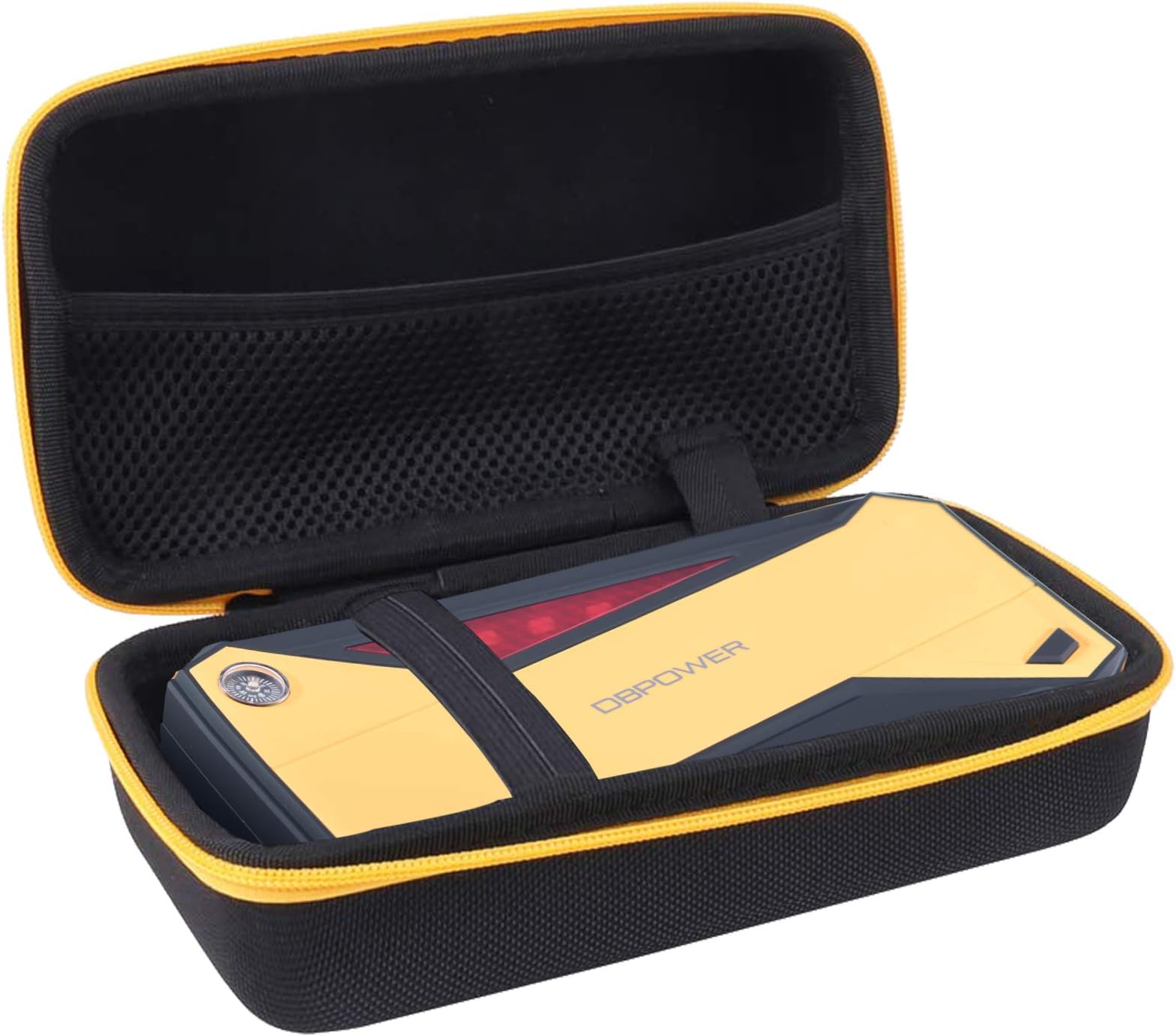 Aenllosi Hard Carrying Case for DBPOWER 800A 18000mAh Portable Car Jump Starter (yellow)