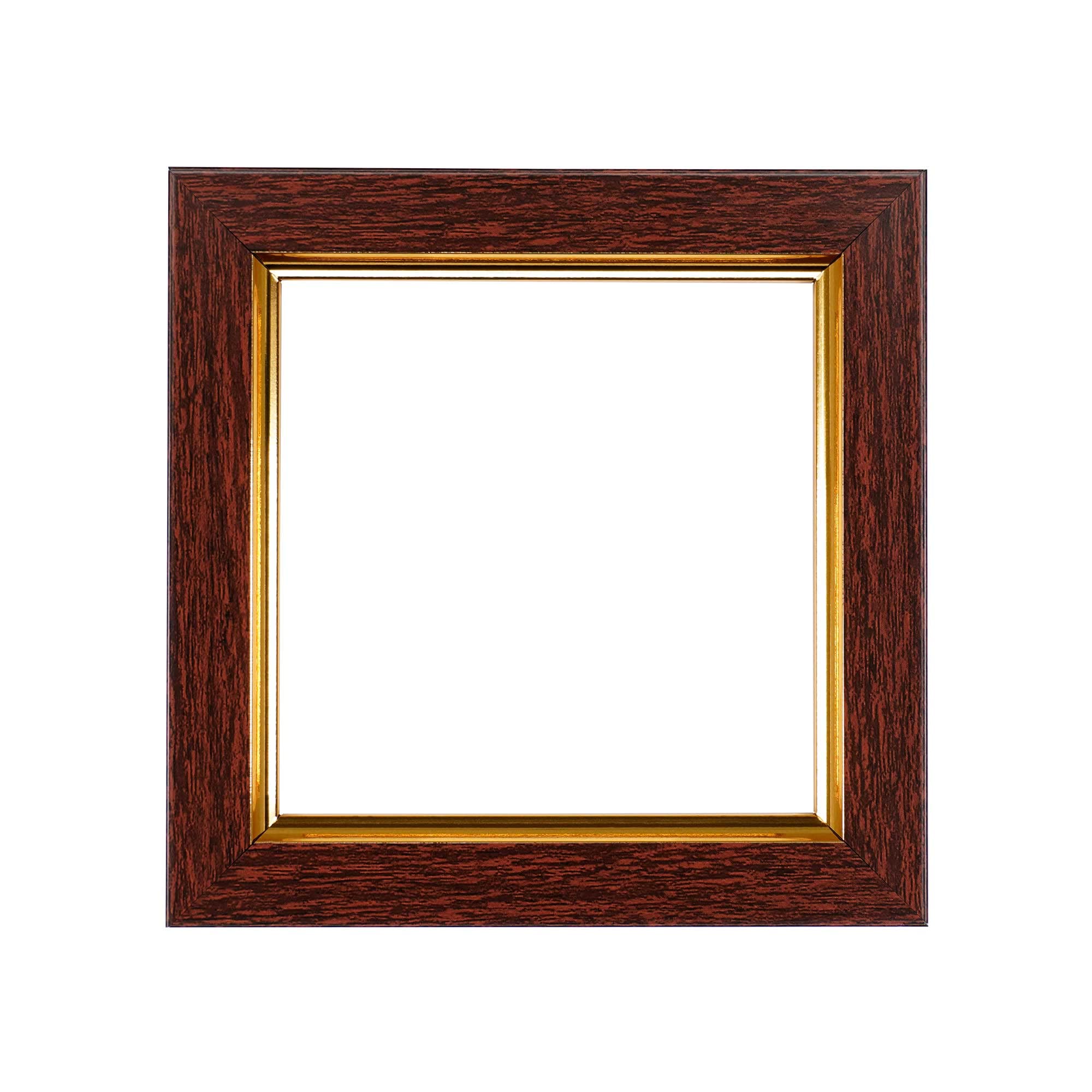 ElekTek Decorative Switch Surround Frame Cover Finger Plate Rivoli Walnut Gold — image 1