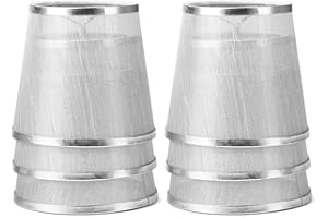 YISUN Set of 6 Crystal Chandelier Mini Lamp Shade 5.5-inch, Bell, Clip On Lamp Shade, Champagne Organza (Silver)