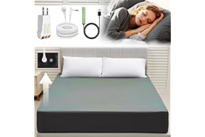 Earth Grounding Sheets Queen Deep Pocket 10% Silver Fiber+90% Organic Cotton, Fitted Earth Grounded Bed Sheets Bed Grounding 