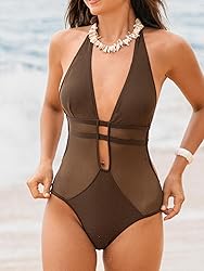 CUPSHE Women's One Piece Swimsuit Bathing Suit Deep