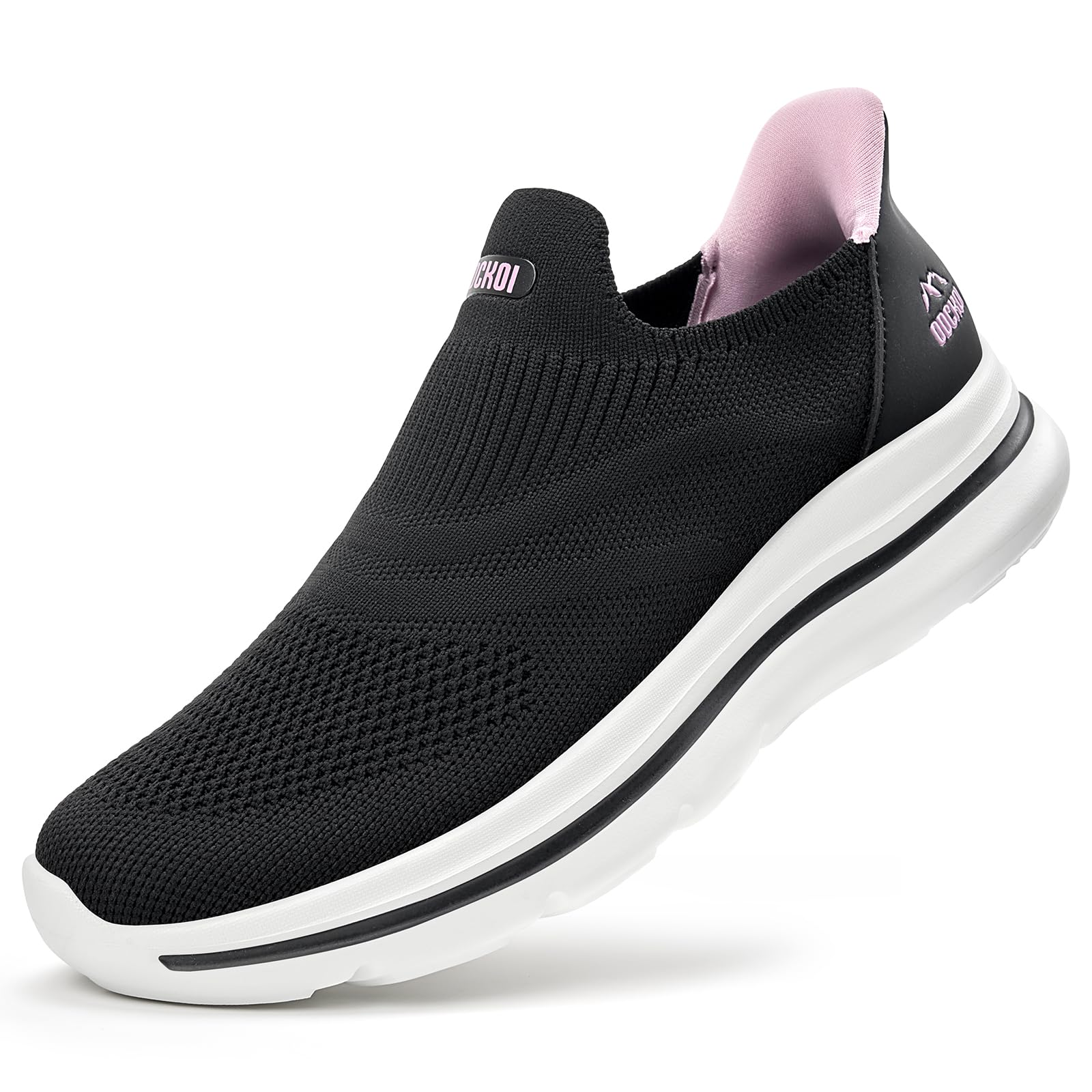 ODCKOI Slip on Damen Sneakers Bequem Atmungsaktiv Walkingschuhe Damen Leicht Jogging Fitness Turnschuhe-HEIBAI-41