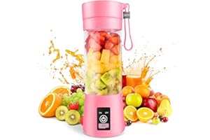 FLYBANBOO Portable Blender, Personal Blender for Shakes and Smoothies, Blender shake Smoothie for Kitchen Personal Size Blenders with Rechargeable USB, 380Ml Traveling Fruit Veggie Juicer Cup With 6 Blades