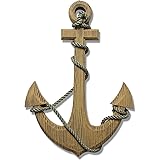 Nagina International DecorField 24" Wooden Anchor with Crossbar - Pirate Ship Design - Nautical Living Style Decor