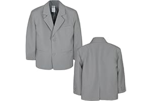LEADERTUX Boy Infant Kid Teen Formal Wedding Party Church Blazer Black Jacket Coat sz S-20