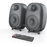 BESTISAN 60 Watt Powered Computer Speaker for Desktop PC | Wired Optical RCA Input Port,Bass and Treble Adjustable,Monitor 1 Pair,Deep Bass,3 Audio Mode Design,Bluetooth 5.0,Grey