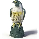 Hausse Scarecrow Eagle Fake Hawk Decoy Statue Scare Birds Away, Plastic Deterrents, Garden Protectors Bird Repellent, Nature Enemy Bird Repellent for Outdoor Garden Yard