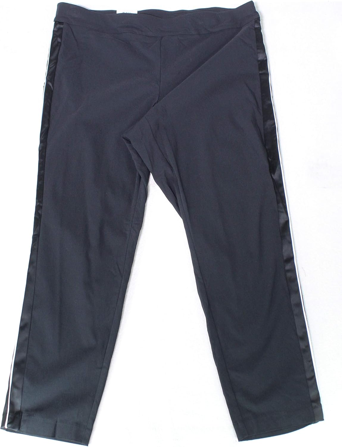 black satin skinny trousers womens