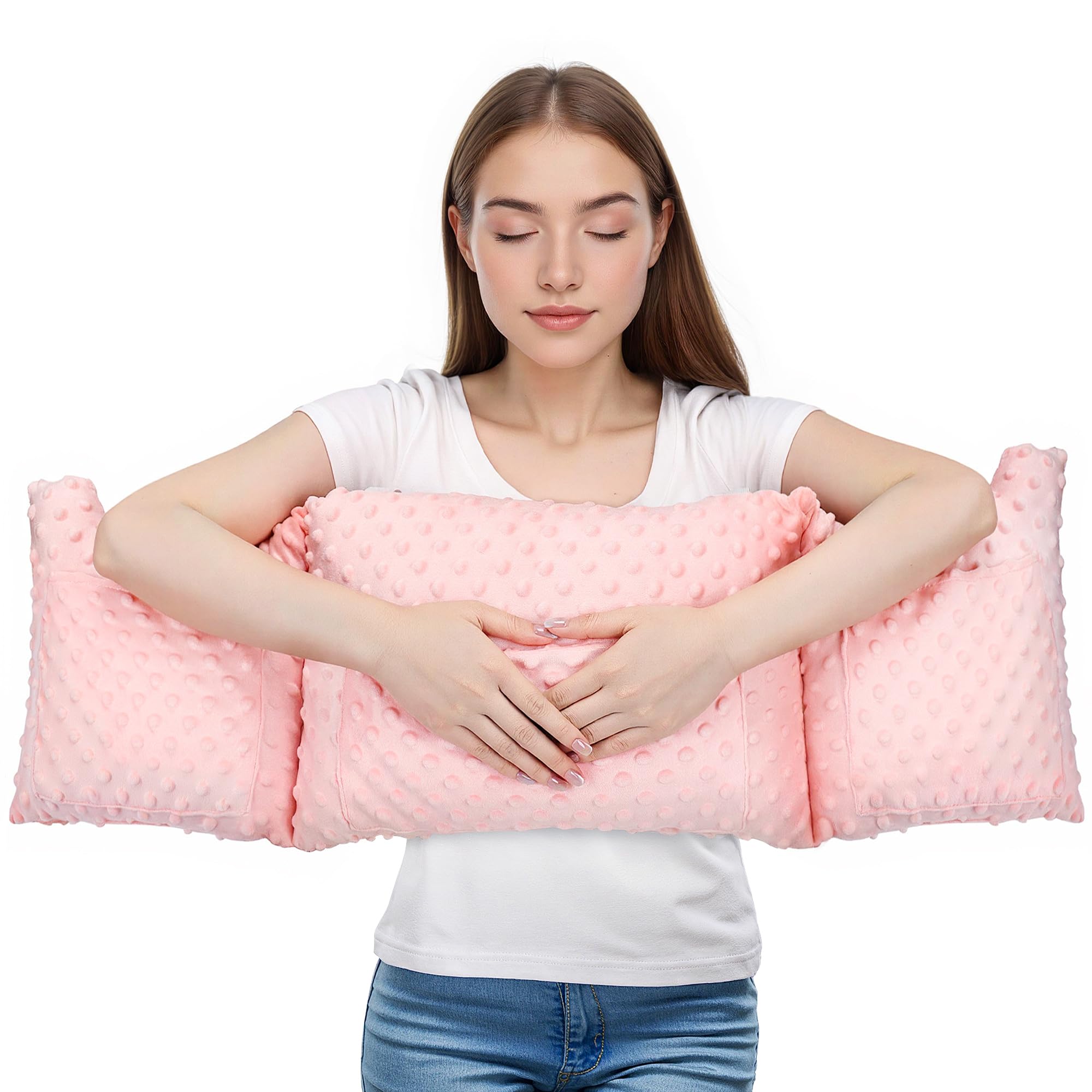Photo 1 of Mastectomy Pillow - Post Surgery Pillow, Mastectomy Must Haves, Breast Pillow for Sleeping After Heart Surgery, Reduction &Augmentation Recovery Supplies Seatbelt Pillows Gifts for Woman (Pink)