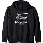 Attack on Titan Season 3 Levi Jump Attack Anime Zip Hoodie