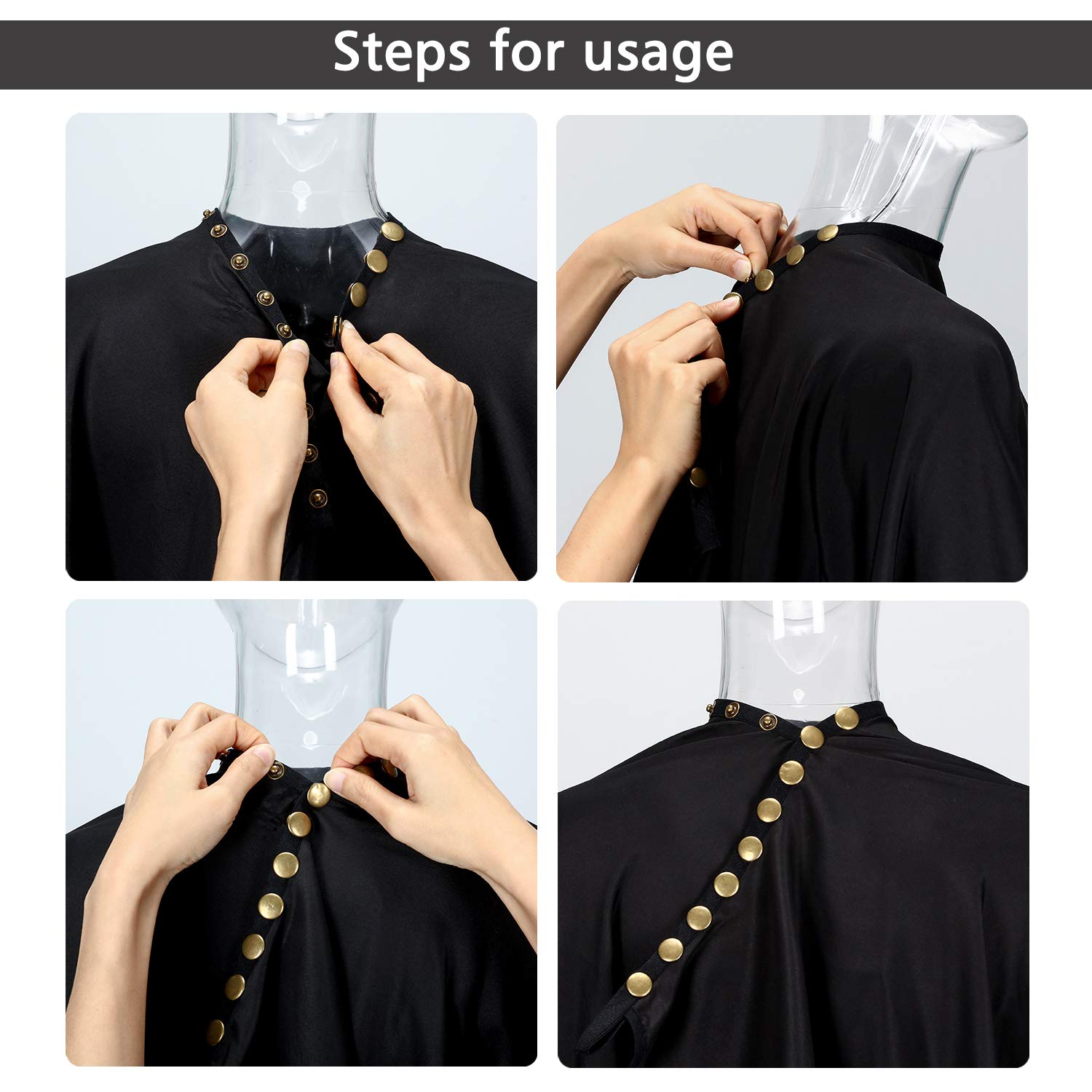 Oak Leaf Hair Salon Capes, Water-resistant & Antistatic Salon Haircut Capes with Snap Closure for Hair Cutting & Styling, 57x67 Inches, Pack of 2 : Beauty