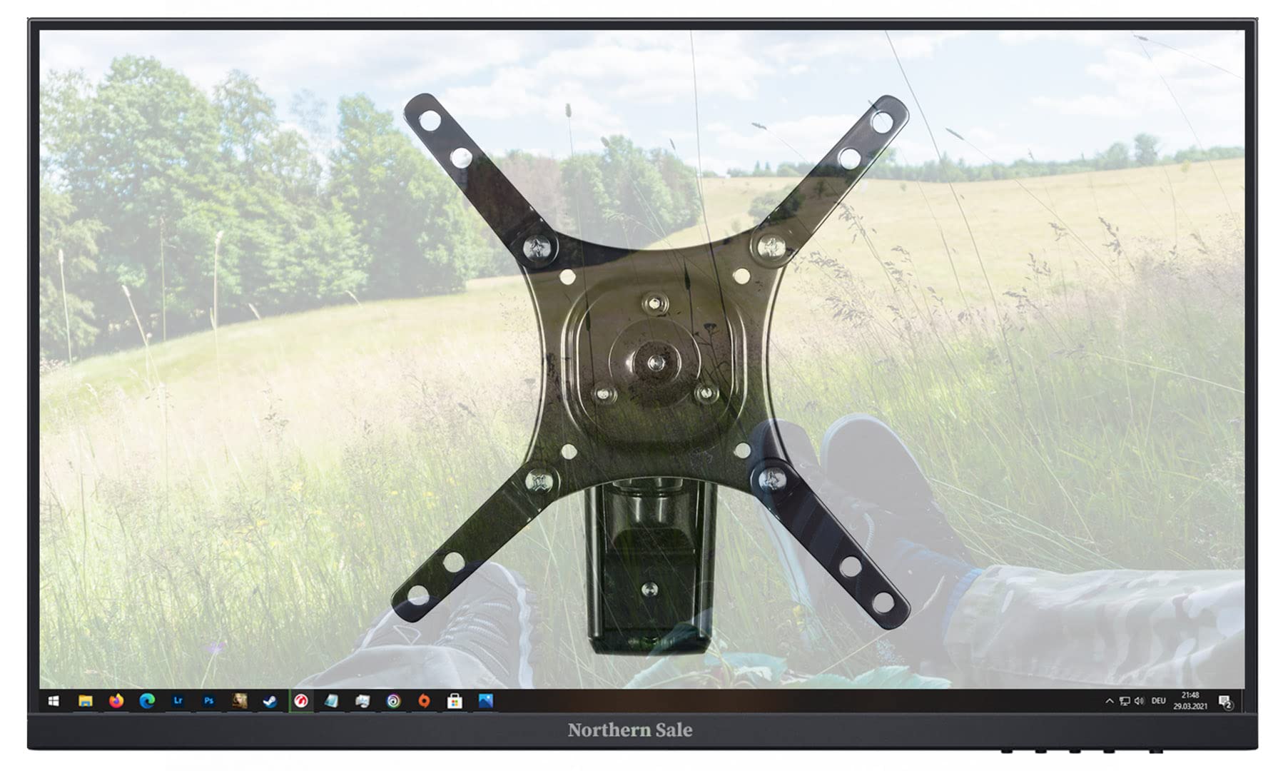 Vivanco BTI 6020 43" Black Flat Screen Wall Mount Brackets (TV, 25kg, 43", 75 x 75mm, 200 x 200mm, Black)