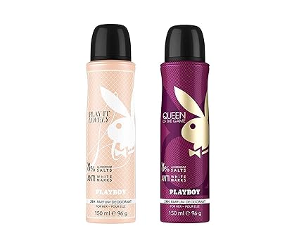 Playboy (Queen + Love) Women Deo Pack Of 2