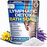 Bruizex Arnica Montana Bath Salts, Espom Salt Bath Soak for Lymphatic Drainage & Body Detox, Epsom Salts for Soaking with Essential Oils, Bath Salts for Pain Relief, Swelling & Post Surgery, 1 Lb