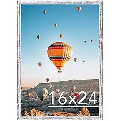 JCJMY 16x24 Picture Frame Rustic White for Poster