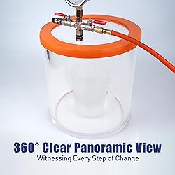 BACOENG 3 Gallon Vacuum Chamber with 4 CFM Vacuum