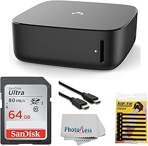 Monument Labs Personal Cloud Server with Gigabit Ethernet and Wi-Fi + High Speed HDMI Cable + 64GB Memory Card + Pack of Cable Ties & Clean Cloth