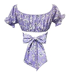 COOUFE Women's Crop Tops Ruffle Short Sleeve Tie
