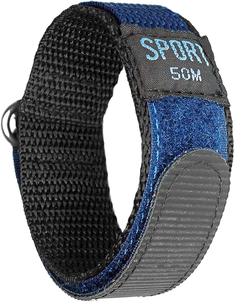 Amazon Ivappon 時計ベルト マジックテープ カジュアル アウトドア スポーツ ナイロン ストラップ 腕時計用 18mm ネイビーナイロン ステンレス尾錠 時計バンド 腕時計 通販