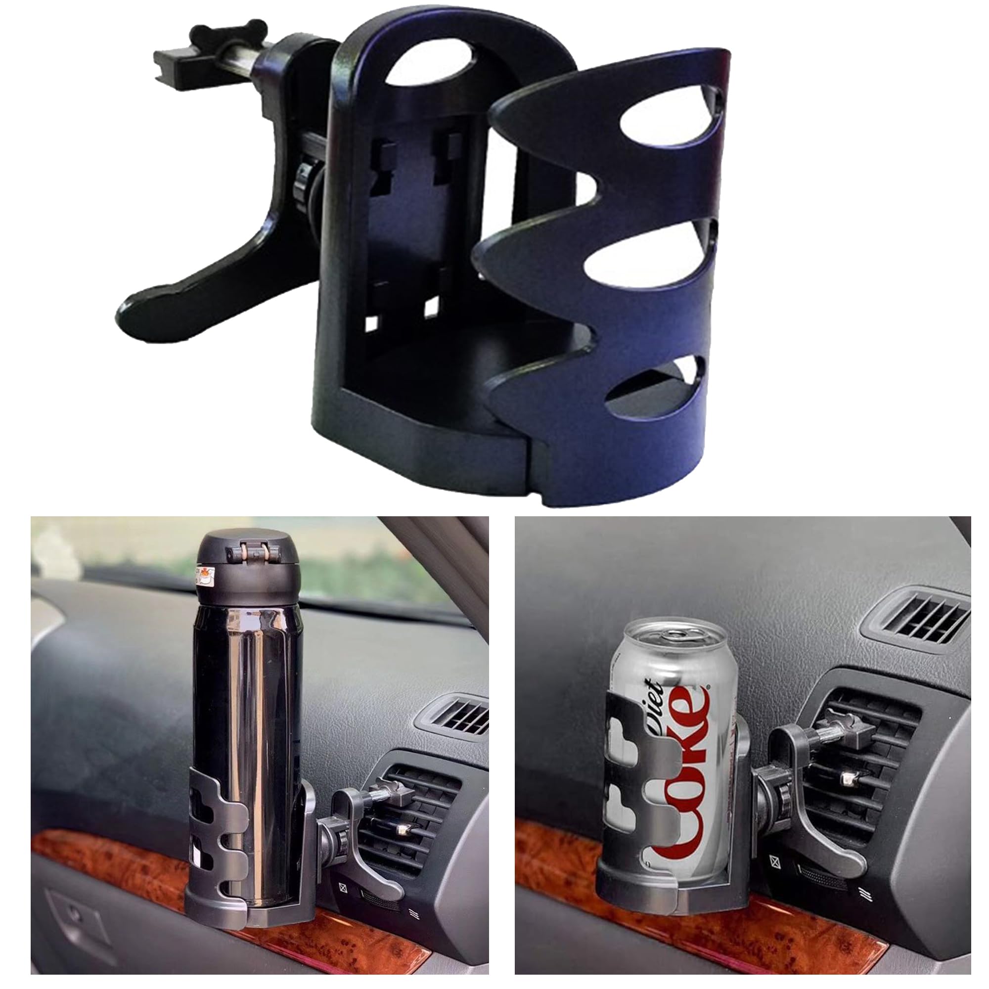 Car Cup Holder, Adjustable Car Air Vent Cup Mount, New Car Cup Drink Holder Air Vent Mount Adjustable for Beverage Can Thermos Cup Coffee Cup ABS for Cup Diameter Within 7.5cm