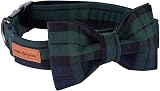 Unique style paws Dog Collar with Detachable Bow Tie Adjustable XXS-XL view 2