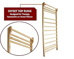 Durable Port Wood Stall Bar - Swedish Ladder with