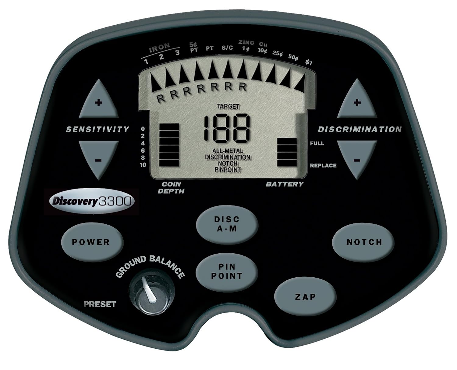 Amazon.com : Bounty Hunter Discovery 3300 Metal Detector : Hobbyist Metal  Detectors : Garden & Outdoor