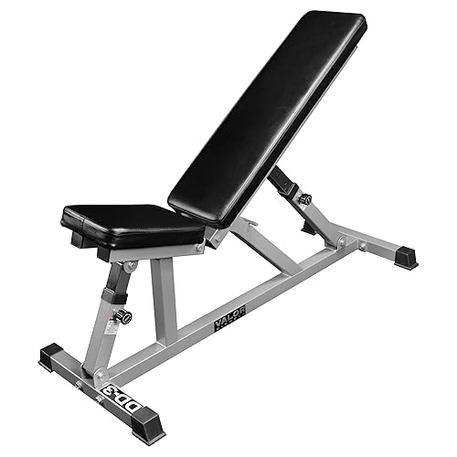 Valor Fitness Adjustable Weight Bench – Flat Incline Workout