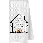 OVAcational Goldendoodle Dog Kitchen Towels, Golden Doodle Gifts for Women Men Decorative Hand Towels for Bathroom, Gifts for Dog Lovers Dish Tea Towel for Kitchen, 16x24 Inch