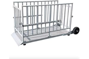 SELLETON.COM ACCURATE SCALES WITH BETTER PRICING SellEton SL-930-5’x30 (60” x 30”) Cage System Portable Livestock Animal Weighing Scale (2000 lb x 0.5 lb)