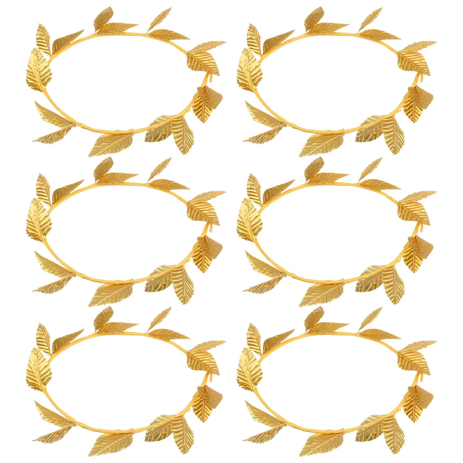 NAUZE Gold Leaf Headbands Roman Goddess Headband Greek Crown Headpiece Laurel Wreath Crown Toga Costume Accessories (6)