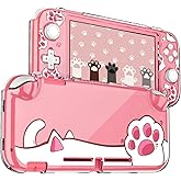 DLseego Protective Case for Switch Lite, Clear Hard PC Case Cover Split Design Shockproof Anti-Scratch Shell Accessories for Switch Lite and Joycon Controller