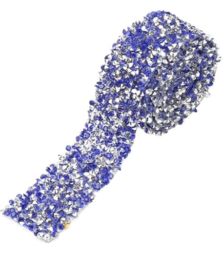 1 Mètre 4 Rangées D'autocollants En Ruban De Cristal