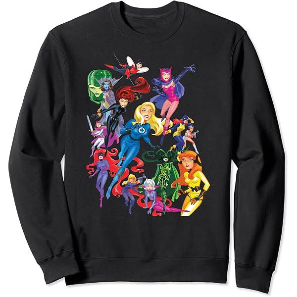 Sudadera Marvel Para Niñas - Manga Larga, Diseño Superhéroes