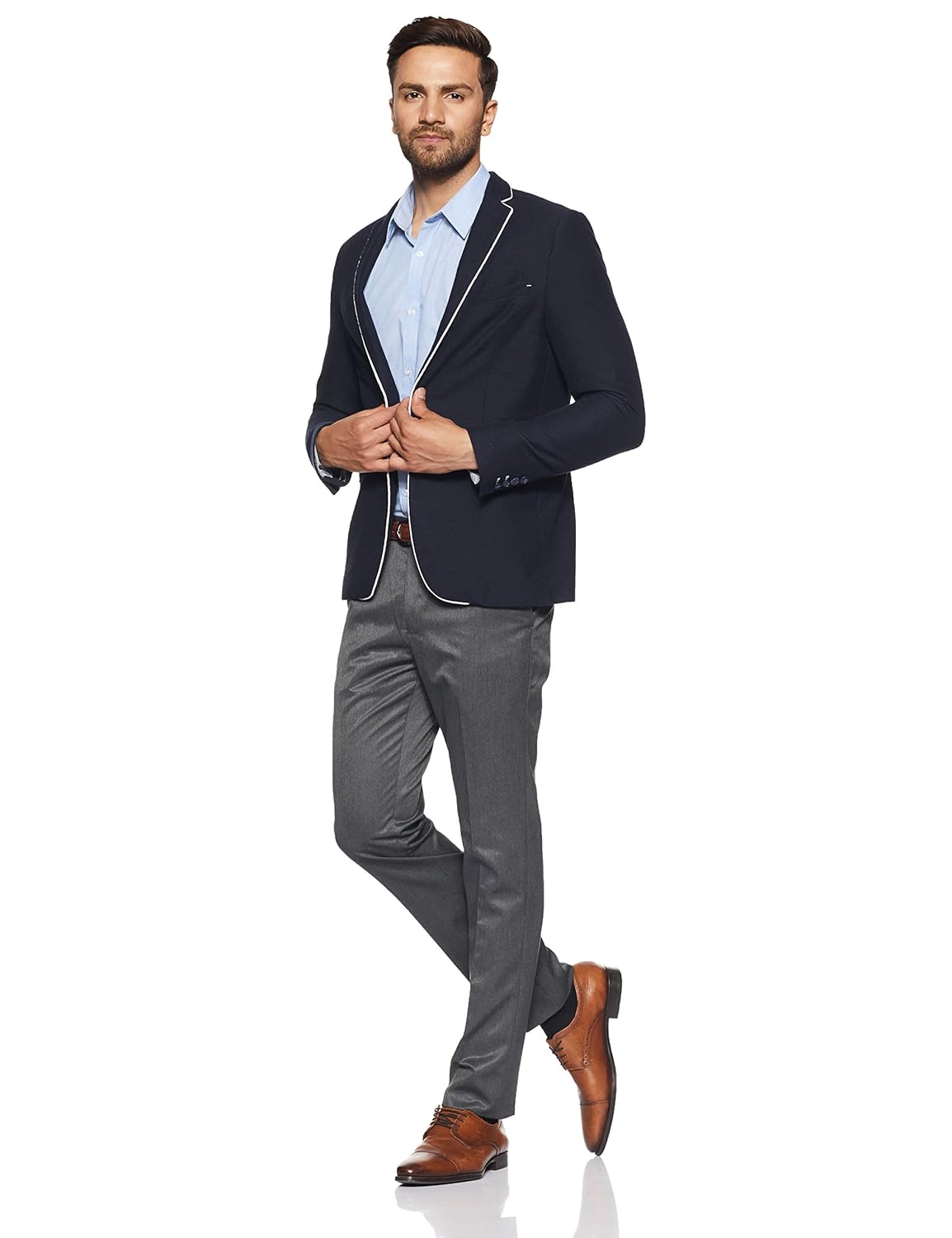 arrow men's pleat-front formal trousers