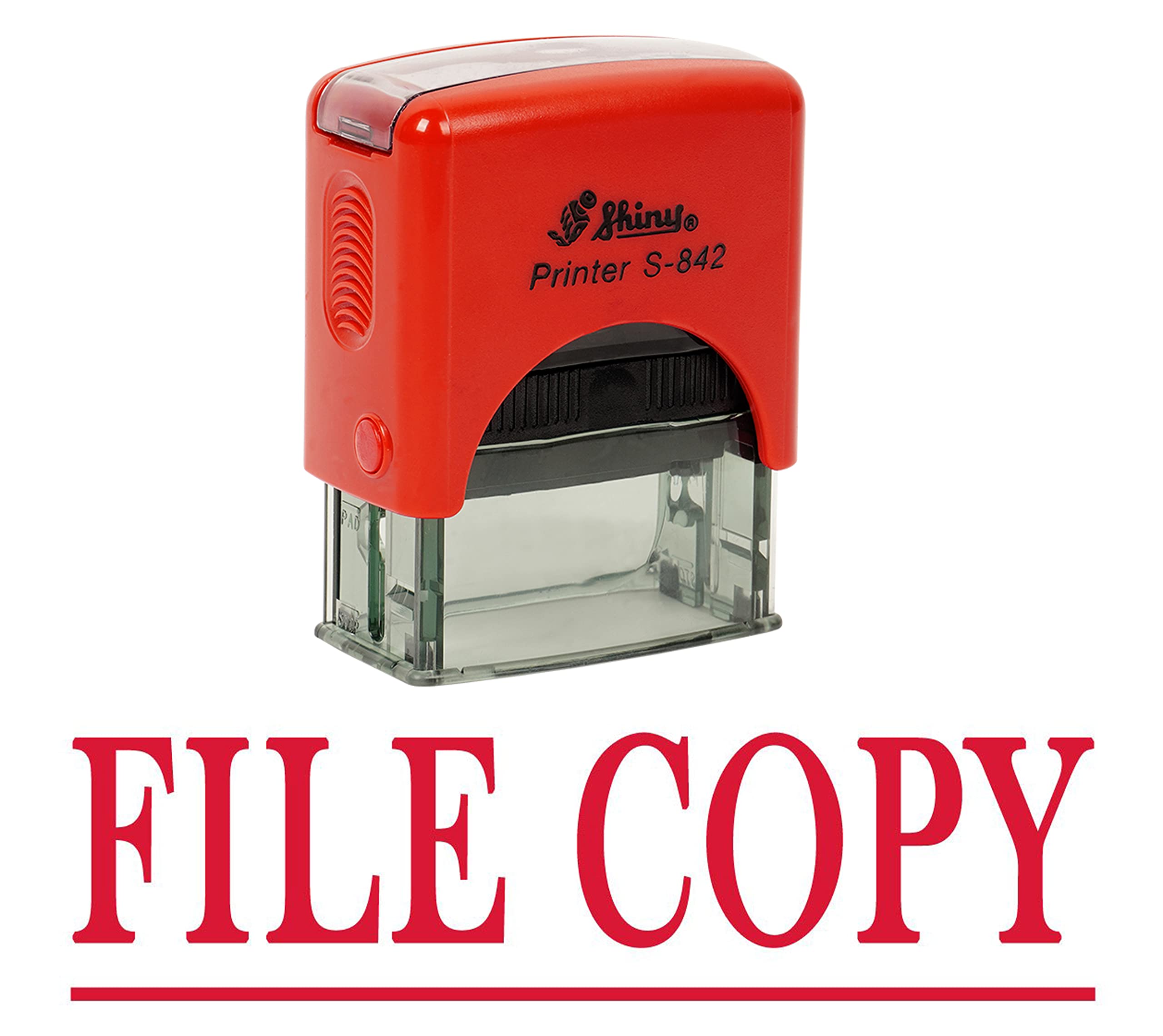 Printtoo File Copy Self Inking Rubber Stamp Office Stationary Custom Shiny Stamp