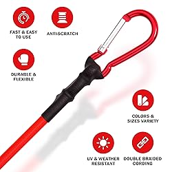 Cartman UV Treated Bungee Cord 2 Pack 60", 2 Pack
