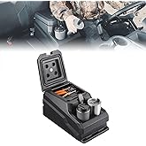 KEMIMOTO UTV Center Console Bench Seat Box Compatible with Polaris Ranger 1000/XP 1000/Crew 2017-2025 Ranger XP 900/Crew 2013