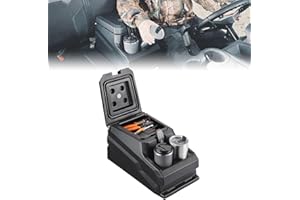KEMIMOTO UTV Center Console Bench Seat Box Compatible with Polaris Ranger 1000/XP 1000/Crew 2017-2025 Ranger XP 900/Crew 2013